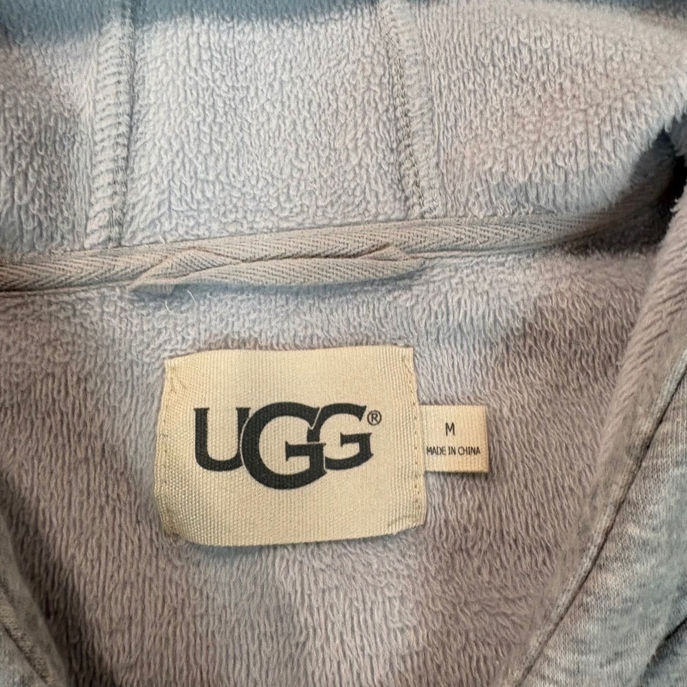 UGG Women Grey Heather Full Zip Fleece Lined Hoodie Sweatshirt Size M - Picture 3 of 7